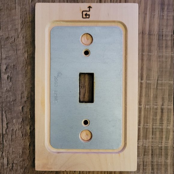 SunFunArt Bigfoot Sasquatch Woodburning! Turn on Bigfoot light switch plate. NEW - Picture 6 of 8